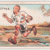 R is the RUNNER who tears round the track ...