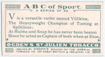V is a versatile varlet named Villikins, ...