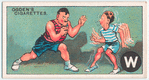 W clearly refers to the WRESTLER, ...
