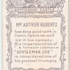 Arthur Roberts as 'Dandy Dan'.
