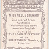 Nellie Stewart in 'The Scarlet Feather'.