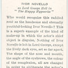 Ivor Novello as Lord George Hell in 'The Happy Hypocrite'.