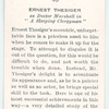 Ernest Thesiger as Doctor Marshall in 'A Sleeping Clergyman'.