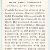 Dame Sybil Thorndike as Joan of Arc in 'Saint Joan'.