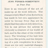 Jean Forbes-Robertson.