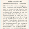 Elsa Lanchester.