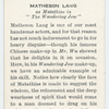 Matheson Lang.