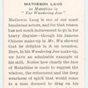 Matheson Lang.