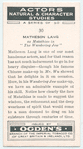 Matheson Lang.