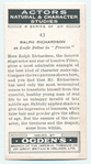 Ralph Richardson.