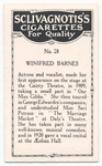 Winifred Barnes.