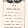 Rosie Campbell.