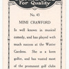 Mimi Crawford.