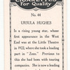 Ursula Hughes.