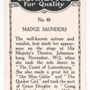 Madge Saunders.