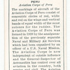 Peru. Aviation Corps of Peru.