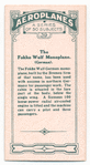 The Fokke Wulf Monoplane. (German).