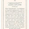 'Beechcraft' cabin biplane (U. S. A.).