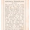Aeronca monoplane.