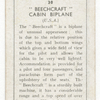 'Beechcraft' cabin biplane.