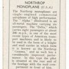 Northrop monoplane.