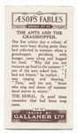 The ants and the grasshopper.