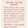 The dog and the shadow.