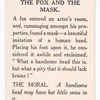 The fox and the mask.