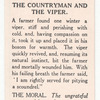 The countryman and the viper.