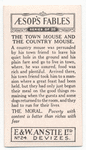 The town mouse and the country mouse.