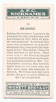 Reading.