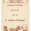 A Jukun weaver.