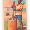 Native pounding rice.