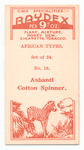Ashanti cotton spinner.
