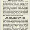 Inflating stratosphere balloon.