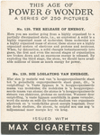 The release of energy.