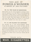 The value of repetition.