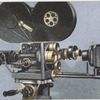 Movie camera microscope.