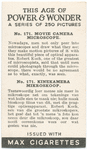 Movie camera microscope.