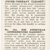 The sweat box (fever-therapy cabinet).
