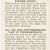 Developing a finger print.