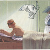 Receiving ultra-violet rays.