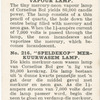 Pin-head mercury vapour lamp.