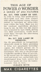 The lamp in use.