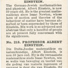 Professor Albert Einstein.