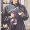 Madame Curie in her laboratory.