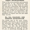 Galileo - the first astronomer.