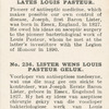 Lister congratulates Louis Pasteur.