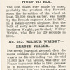 Wilbur Wright - first to fly.