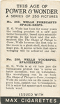 Wells forecasts space-ships.